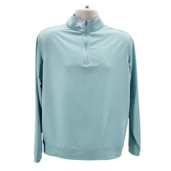 Peter Millar Mens Medium Quarter Zip Shirt Crown Sport TG Pina Skullada 1/4 Zip - Picture 9 of 9